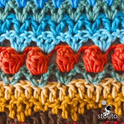 Beginners guid on how to crochet the tulip stitch