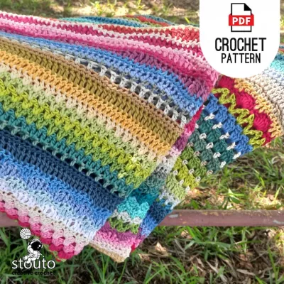 Beginner friendly full stitch sampler blanket pdf pattern