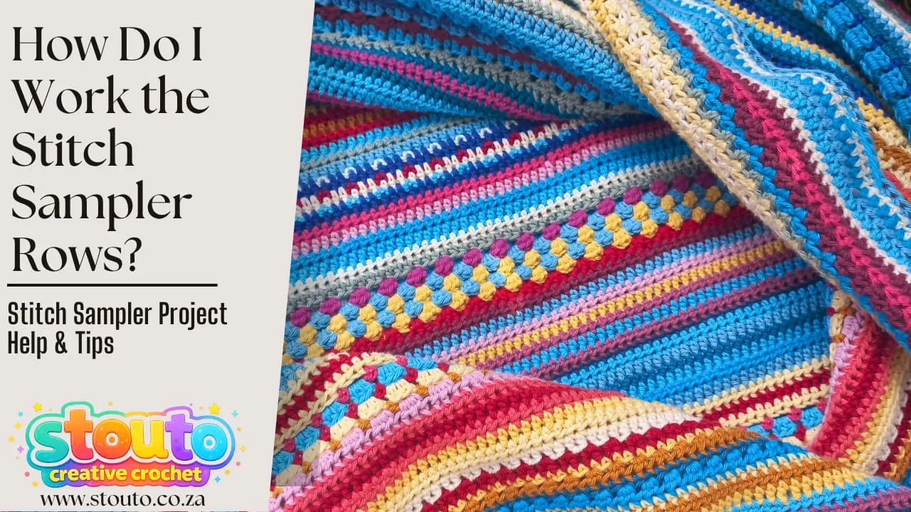 How do I work the stitch sampler rows